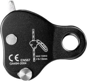 Rock Climbing Rope Grab Protection Rope Gear Fall Arrester Adjuster for Rocking Caving Tree Arborist Mountaineering Exploring