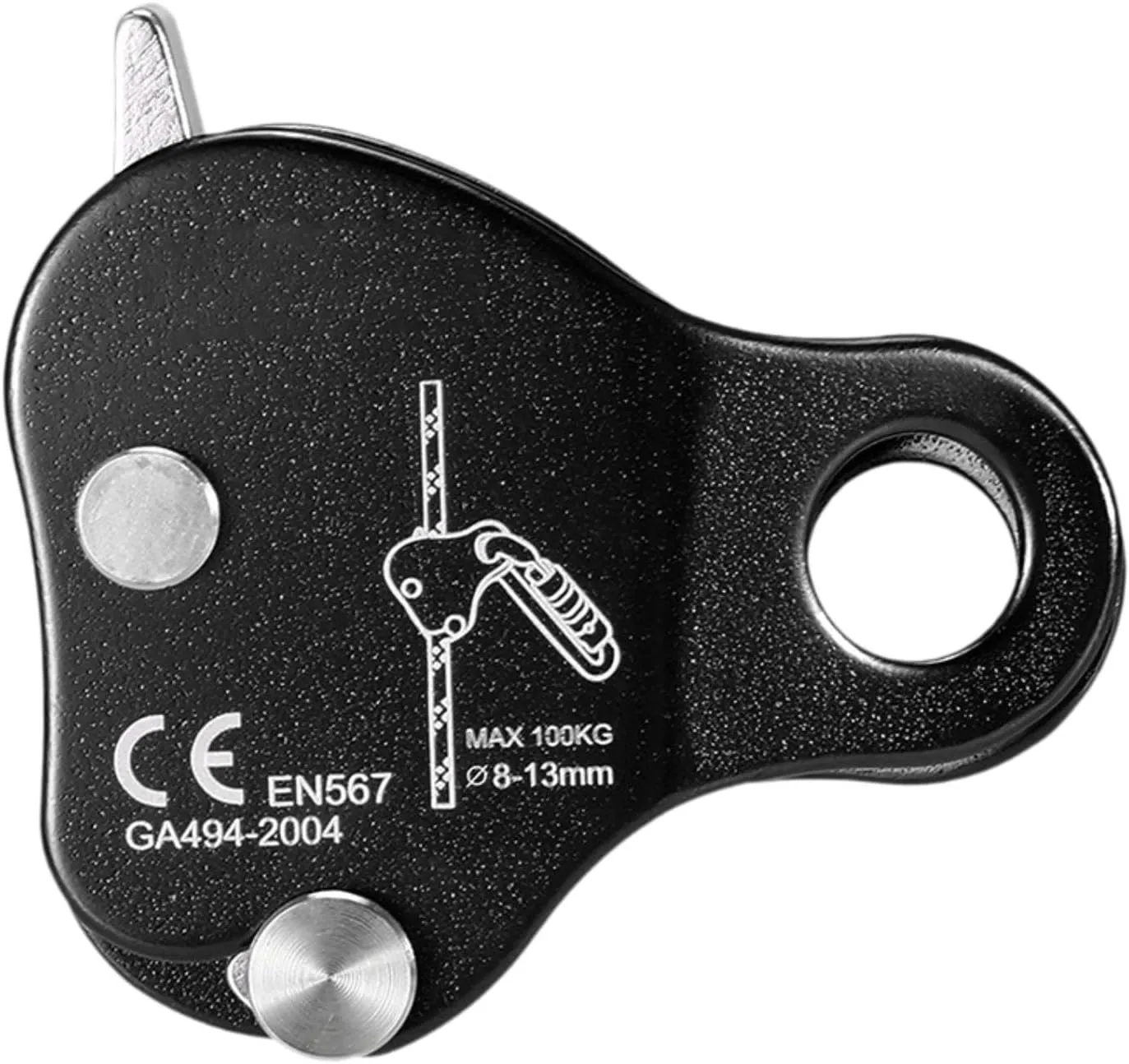 Rock Climbing Rope Grab Protection Rope Gear Fall Arrester Adjuster for Rocking Caving Tree Arborist Mountaineering Exploring