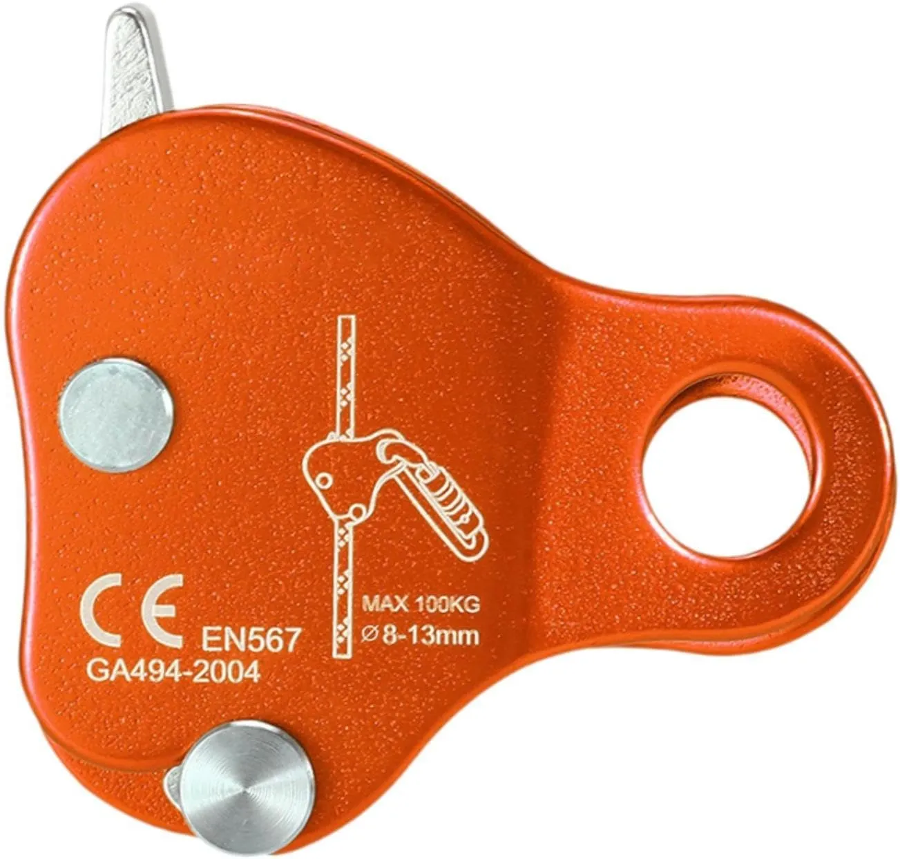 Rock Climbing Rope Grab Protection Rope Gear Lanyard Device Adjuster Falling Arrester for Outdoor Mountaineering Arborist