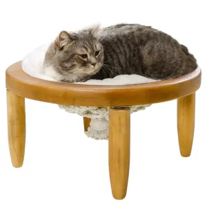 Rootz Cat Hammock Bed - Cozy Retreat - Comfortable Sleeping Space - Washable Pillow - Ø50 x 27H cm