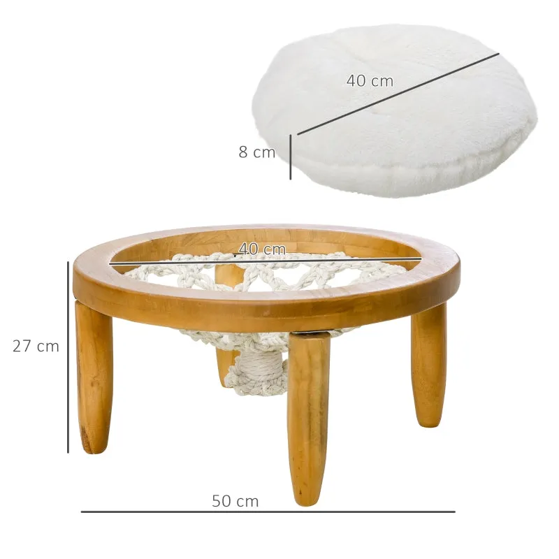 Rootz Cat Hammock Bed - Cozy Retreat - Comfortable Sleeping Space - Washable Pillow - Ø50 x 27H cm