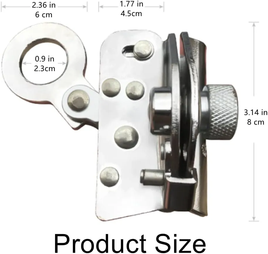 Rope Grab Ascender Fall Protection Riser Fits for Rocking Climbing Tree Arborist Mountaineering Caving，Mountaineering Gear