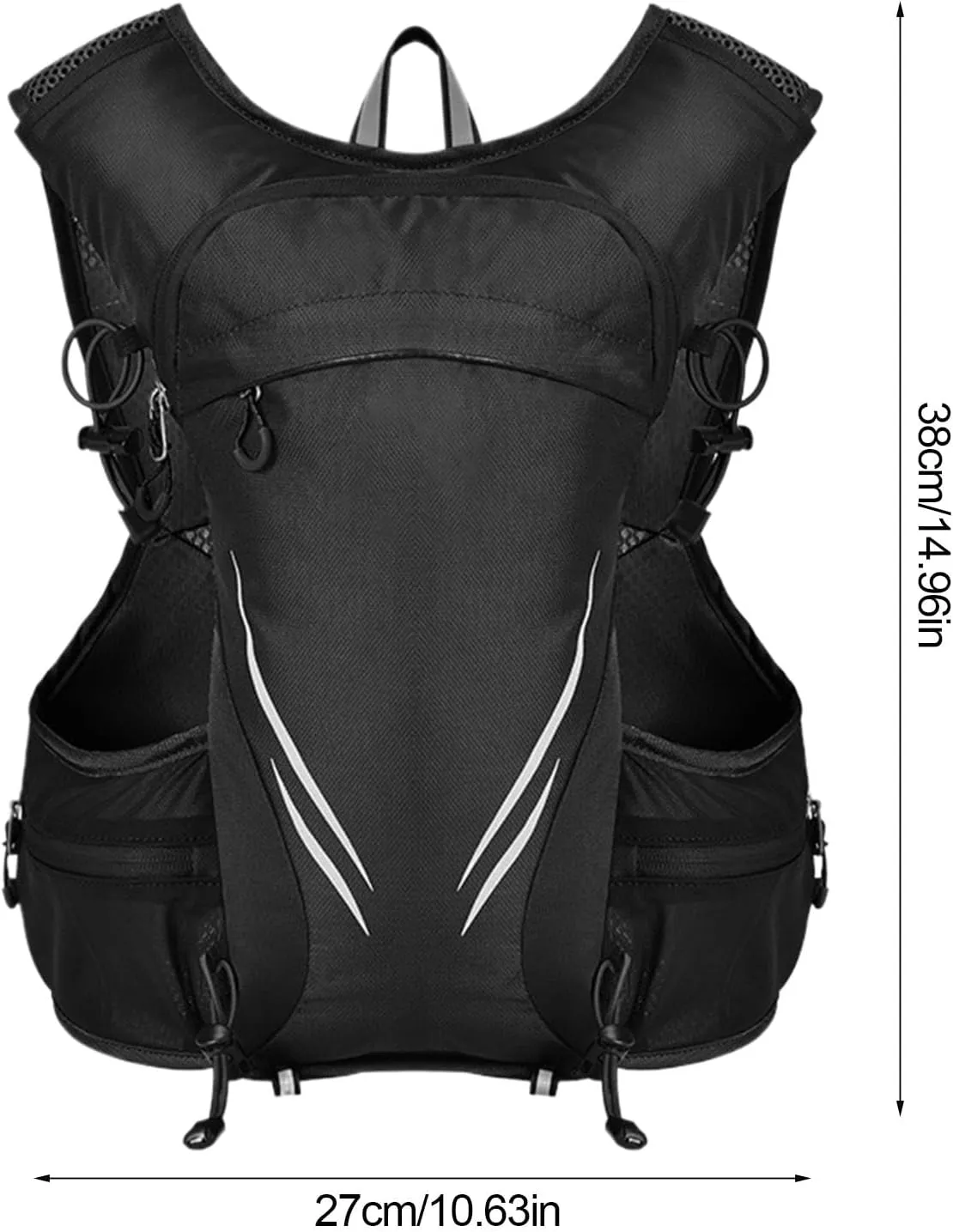 Running Chest Bag | Lightweight Vest Bag for Sports,Outdoors Sports Chest Bag for Men, Large Capacity Vest Bag with Safety
