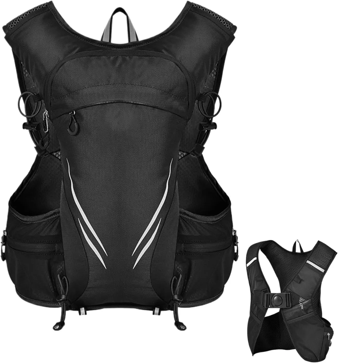 Running Chest Bag | Lightweight Vest Bag for Sports,Outdoors Sports Chest Bag for Men, Large Capacity Vest Bag with Safety
