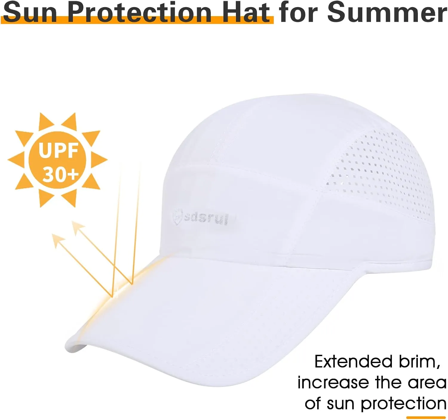 Running Hat Outdoor Quick Drying Baseball Cap Mesh Cool Workout Cap for Women and Men