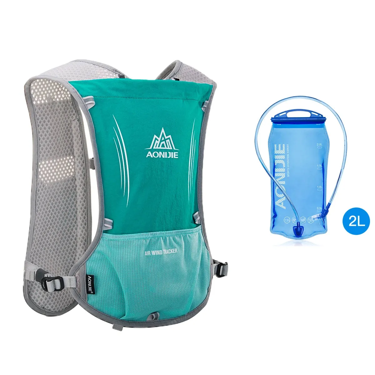 Running Vest: Hydration Pack, Water Bladder, Water Bottles