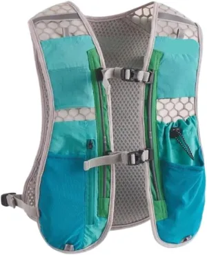 Running Vest Multi Function Lightweight Running Hydration Backpack Outdoor Hiking Trail Bag Sport Vest Pack for Marathon Joggings Climb for Running (Blue )