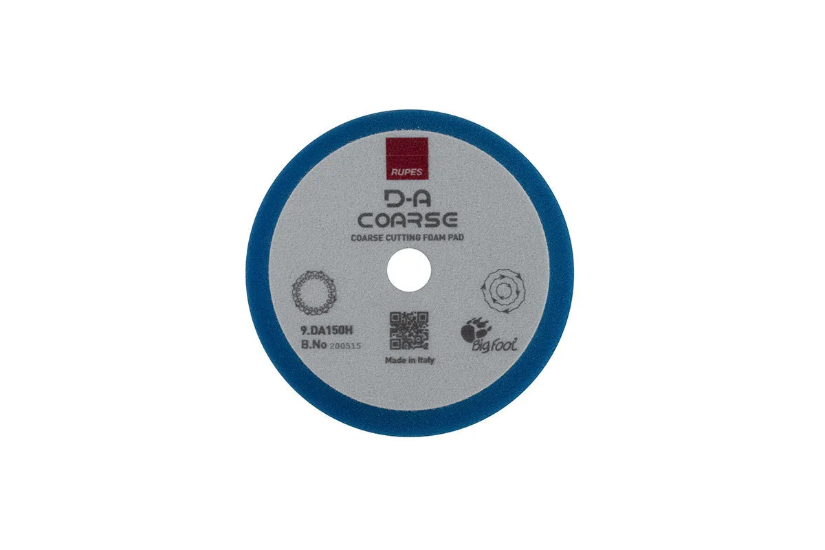 RUPES BigFoot Coarse Foam Polishing and Cutting Pads - Various Sizes Available