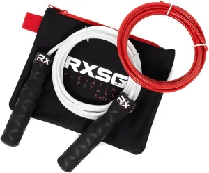 Rx Smart Gear Flex Jump Rope - Adjustable Jumping Rope Bundle, Official Rope of Team USA Boxing | Premium Indoor & Outdoor Skipping Rope for Sports & Exercise, Crush Double Unders, Intense Cardio Training