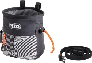 SAKAPOCHE Ergonomic Chalk Bag with Pocket and Belt, Black Dazzle