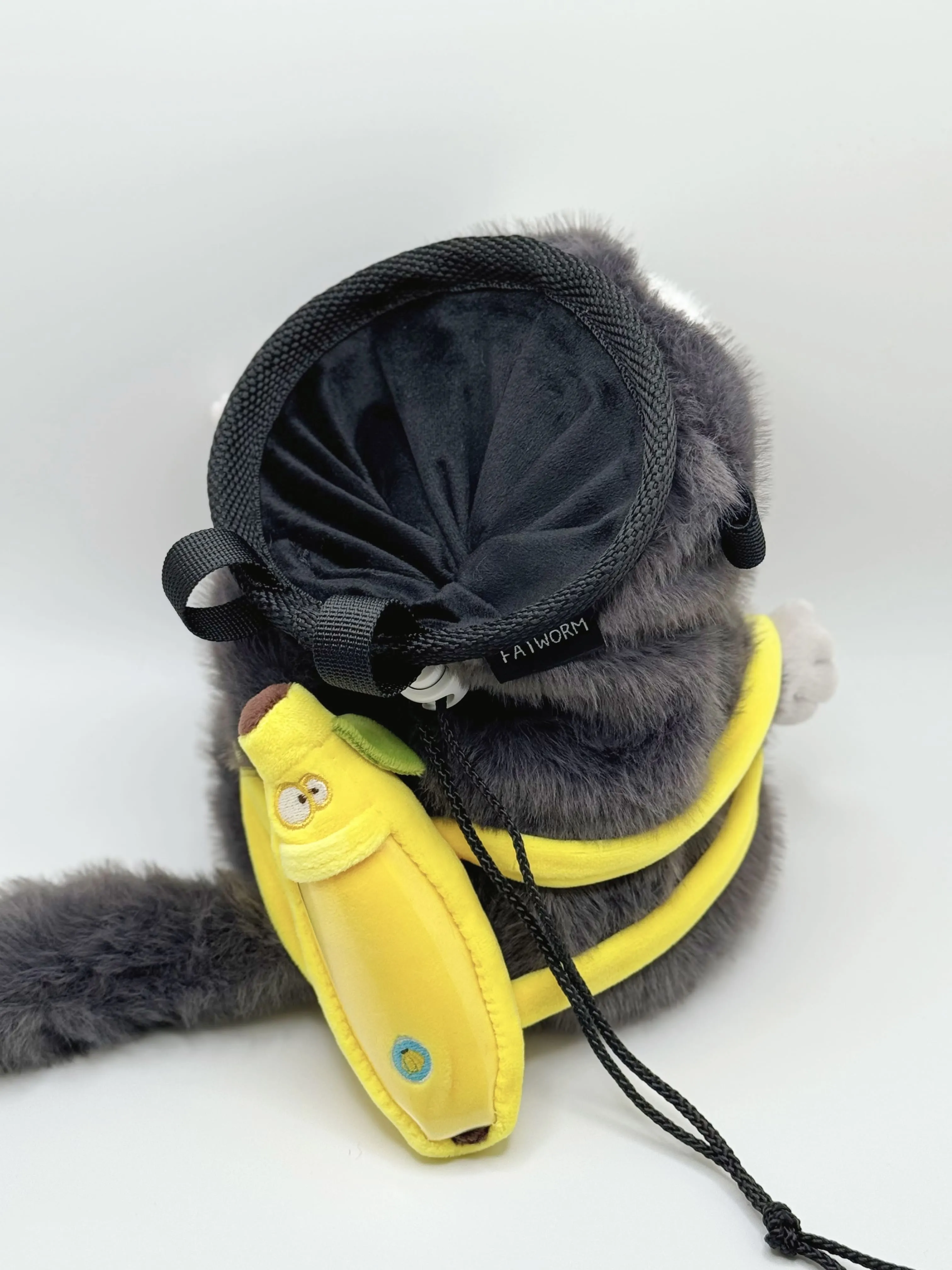 Saki Monkey with Banana Backpack Chalk Bag/Chalk Bucket