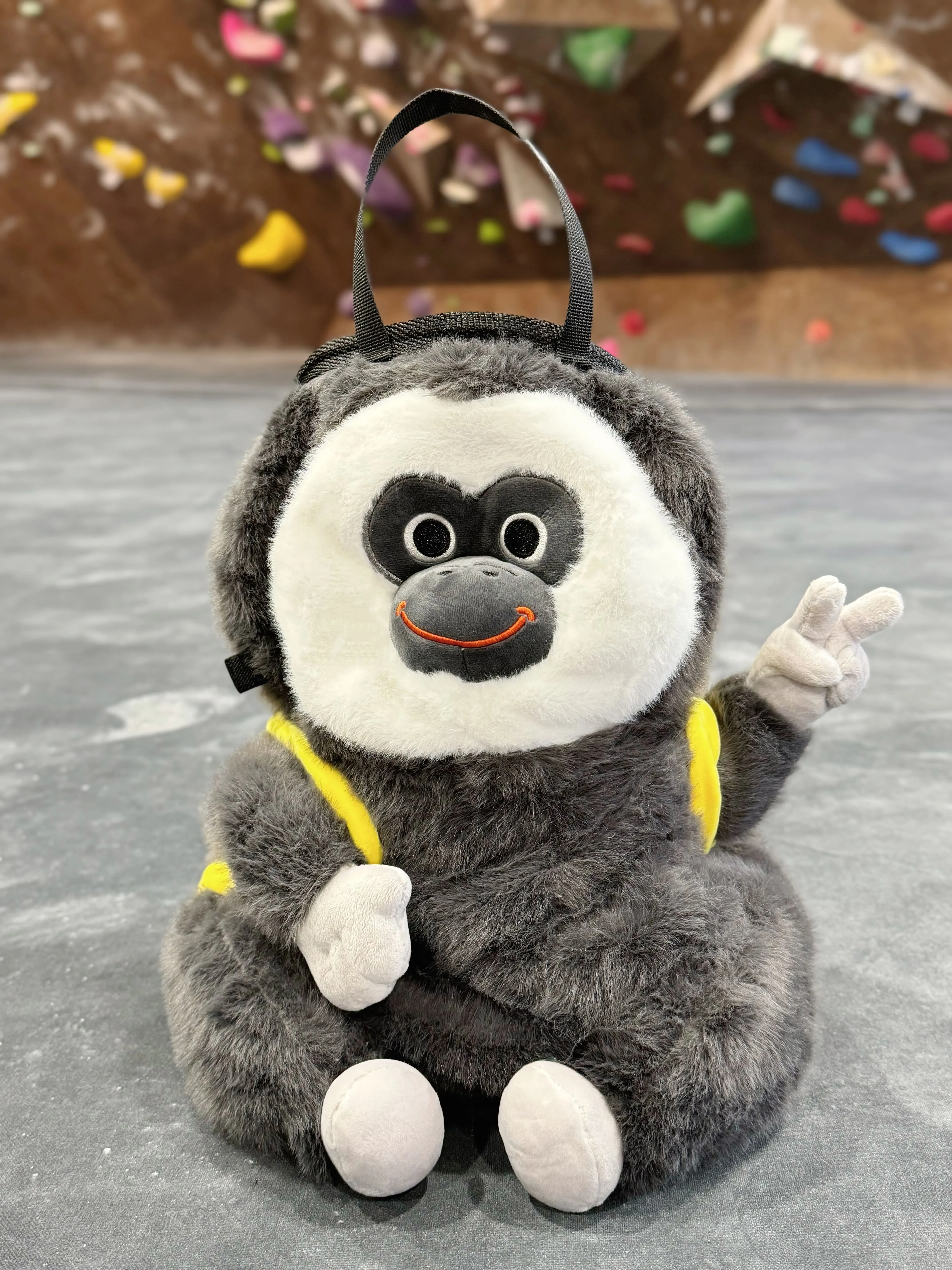 Saki Monkey with Banana Backpack Chalk Bag/Chalk Bucket