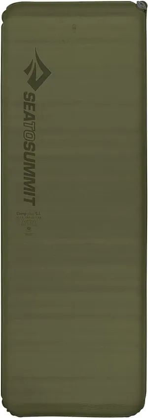 Sea to Summit Camp Plus Self-Inflating Foam Sleeping Mat for Camping, Rectangular - Regular (72 x 25 x 3 inches)