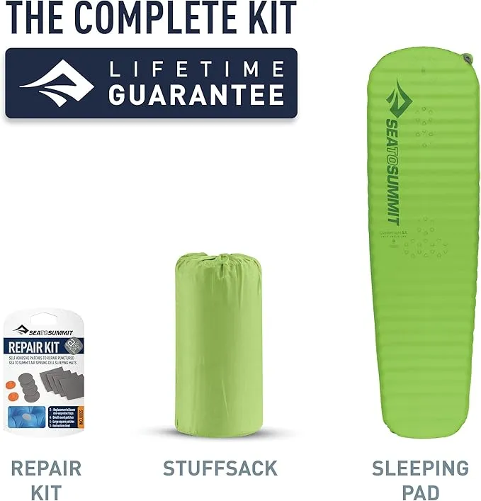 Sea to Summit Comfort Light Self-Inflating Foam Sleeping Pad for Camping and Backpacking, Regular (72 x 20 x 2 inches)