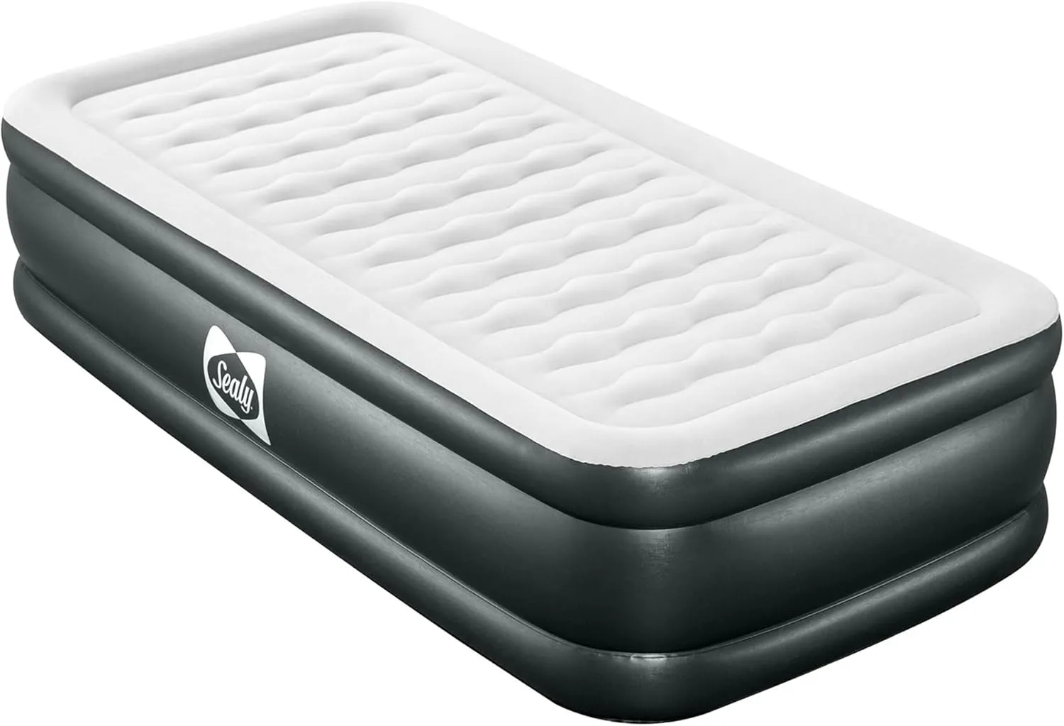 Sealy Tritech 18" Twin-Sized Inflatable Air Mattress Bed with Built-in Pump, Storage Bag, and Repair Patch, for Indoor and Outdoor Use (2 Pack)