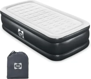 Sealy Tritech 20" Inflatable Air Mattress Bed with Built-in Pump, Storage Bag, and Repair Patch, for Indoor and Outdoor Use, Twin