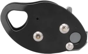 Self Braking Stop Descender Clamp Grab Rescue Rappel Climbing Gear for 11-12.5mm Rope, with Aviation Aluminum and Alloy Steel, Foldable Rope Climber Lock, Easy to Use for