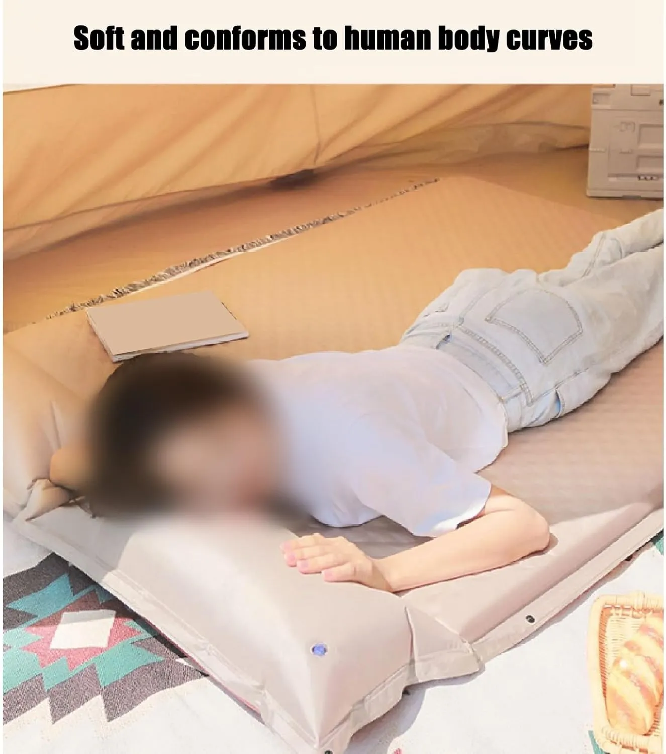 Self-Inflating Mattress, Outdoor Sleeping mat, Camping Tent Sleeping mat, Portable Double Mattress.