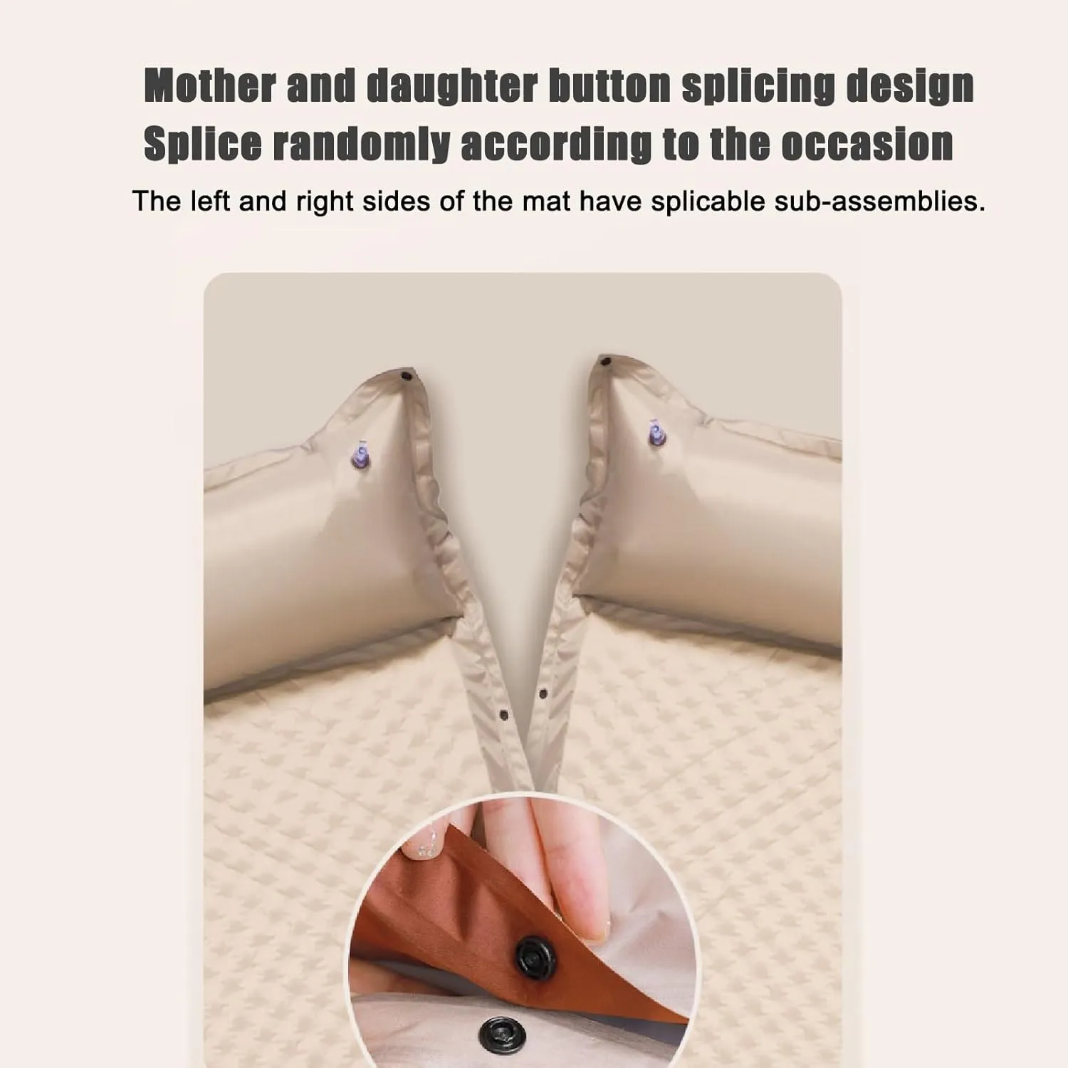 Self-Inflating Mattress, Outdoor Sleeping mat, Camping Tent Sleeping mat, Portable Double Mattress.