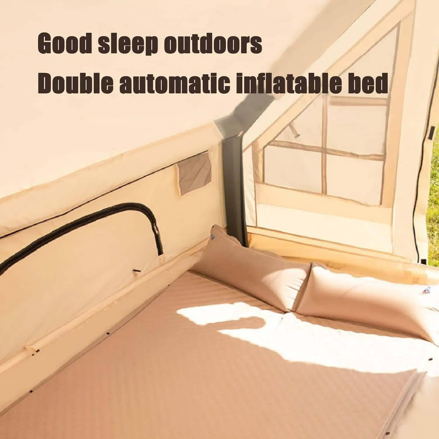 Self-Inflating Mattress, Outdoor Sleeping mat, Camping Tent Sleeping mat, Portable Double Mattress.