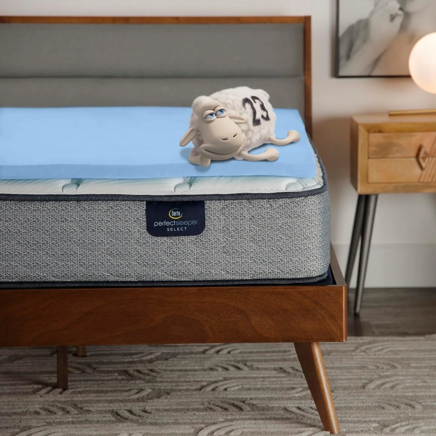 Serta Comfort Cool Memory Foam Mattress Topper, 1.5 Inch, Full