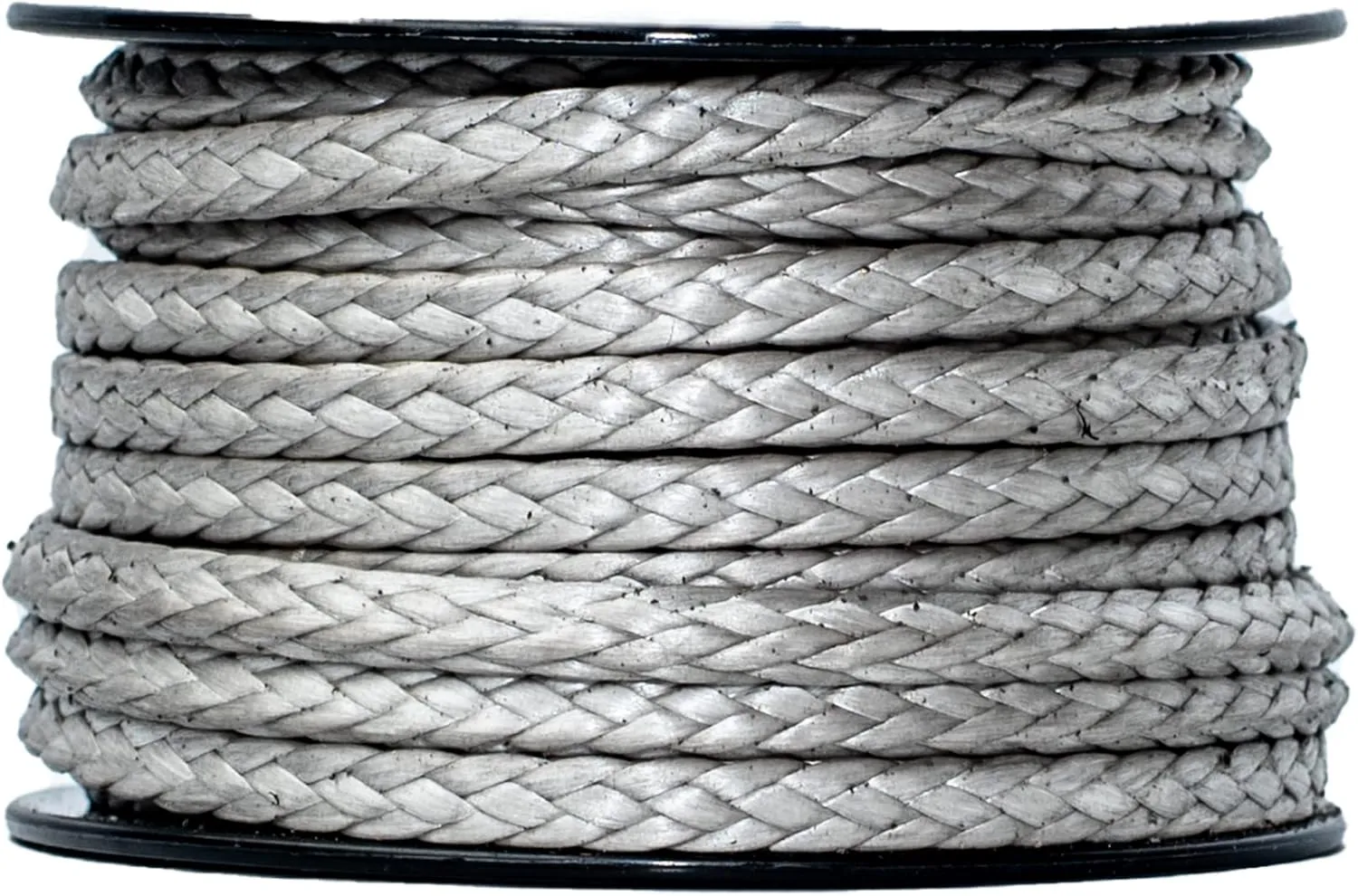 SGT KNOTS Hollow Braid HMPE Rope for Arborists, Boating, Camping, Crafting, Cord, Indoor and Outdoor, Lifting Slings and More (1/4", 25ft, Silver)