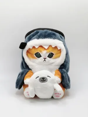 Shark Cat with Sea Lion Chalk Bag/Chalk Bucket