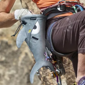 Shark Chalk Bag Animal Adventure Edition Chalk Bag Edition for Rock Climbing Rock Climbers Gyming Sports Gift for Adults Kids Teenagers Gray