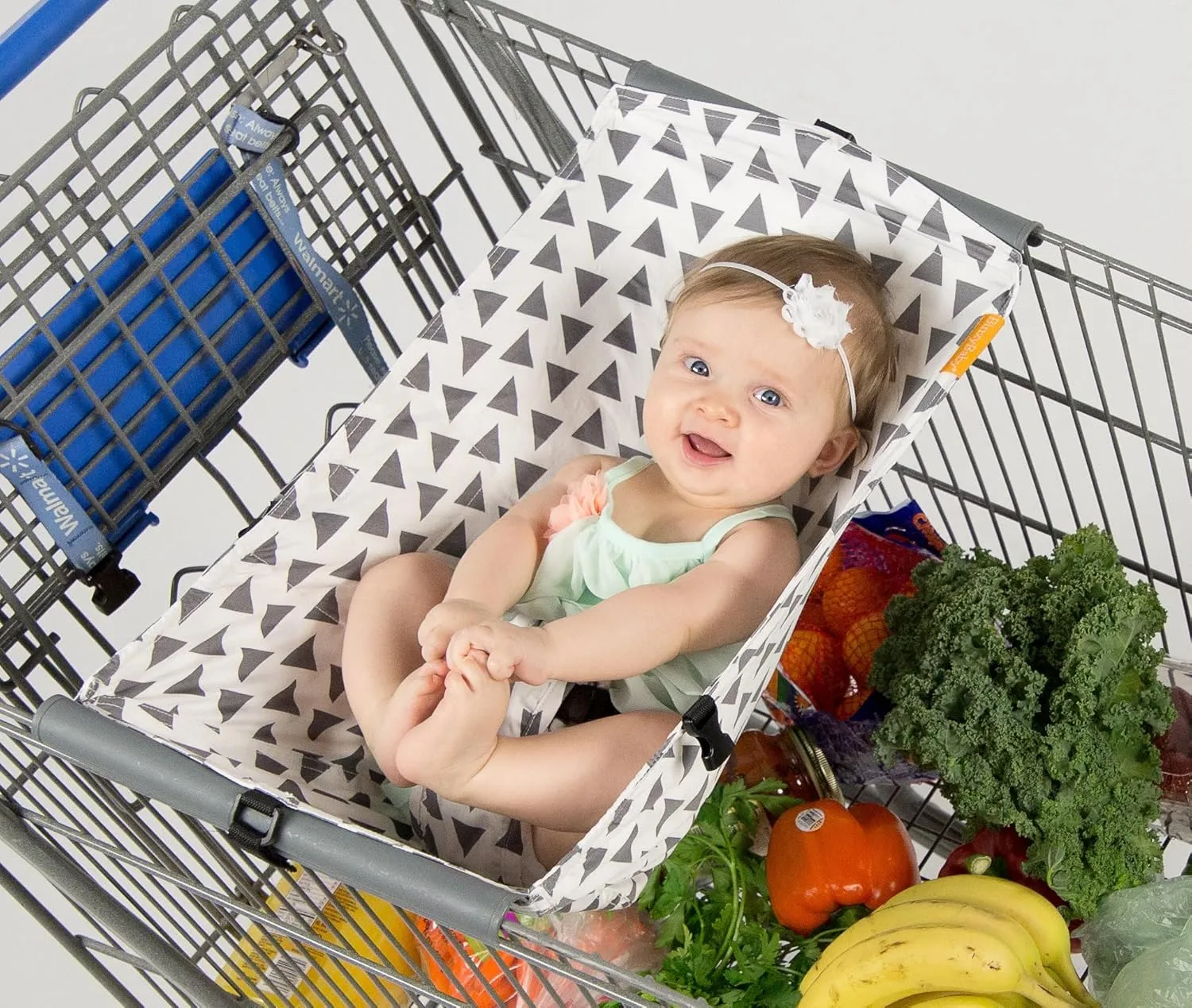Shopping Cart Hammock for Infants and Toddlers, Cart Seats for Babies, for All Car Seat Models, Grocery Cart Hammock for Baby, Capacity of up to 50 lbs, Triangles
