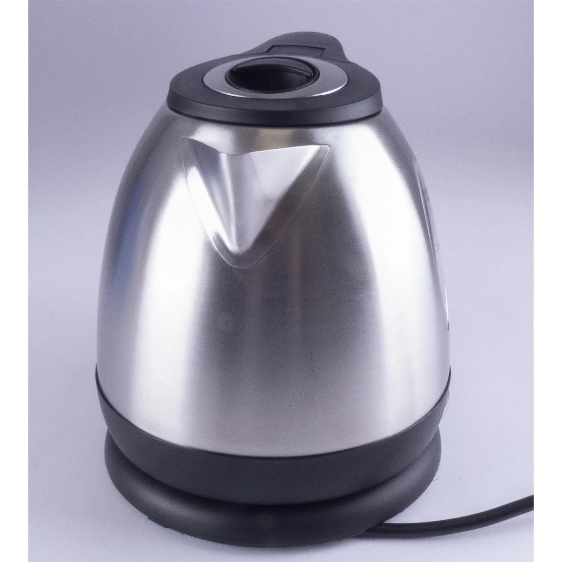 Silver Chrome Low Power 1.2L 750W Cordless Kettle