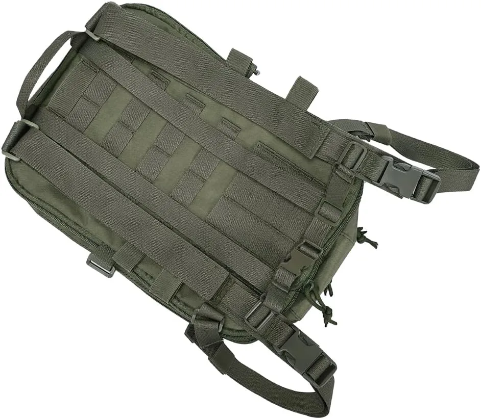 SINAIRSOFT Tactical Expandable Backpack Tactical Hydration Backpack Tactical MOLLE Flatpack D3 Carrier for Vest & Chest Rig