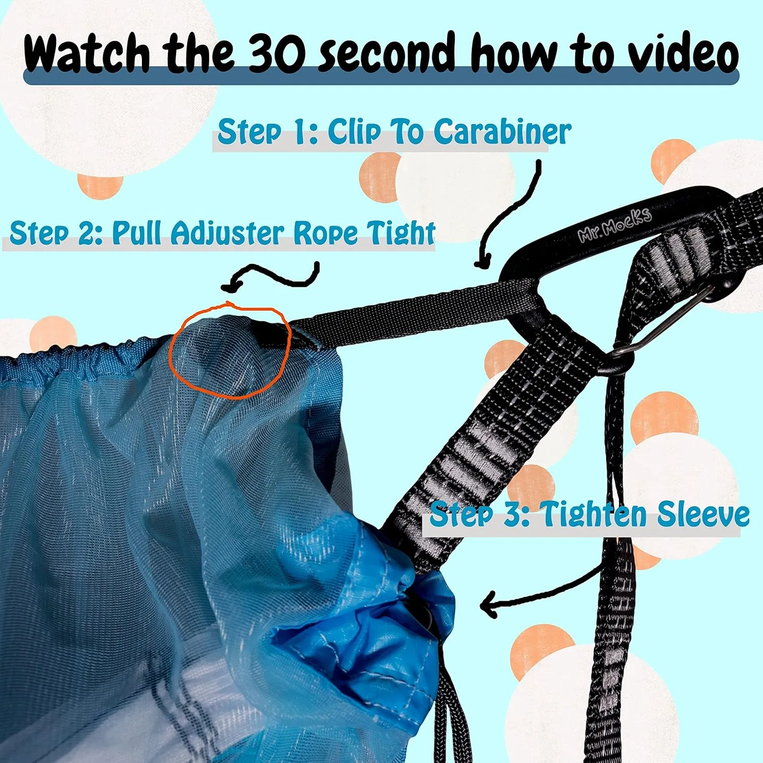 Skeeter Beater | Camping Hammock Mosquito net | Premium Quality Bug net with Waterproof Bag | Mesh Netting w/Double-Sided Zipper | Essential Camping Gear |