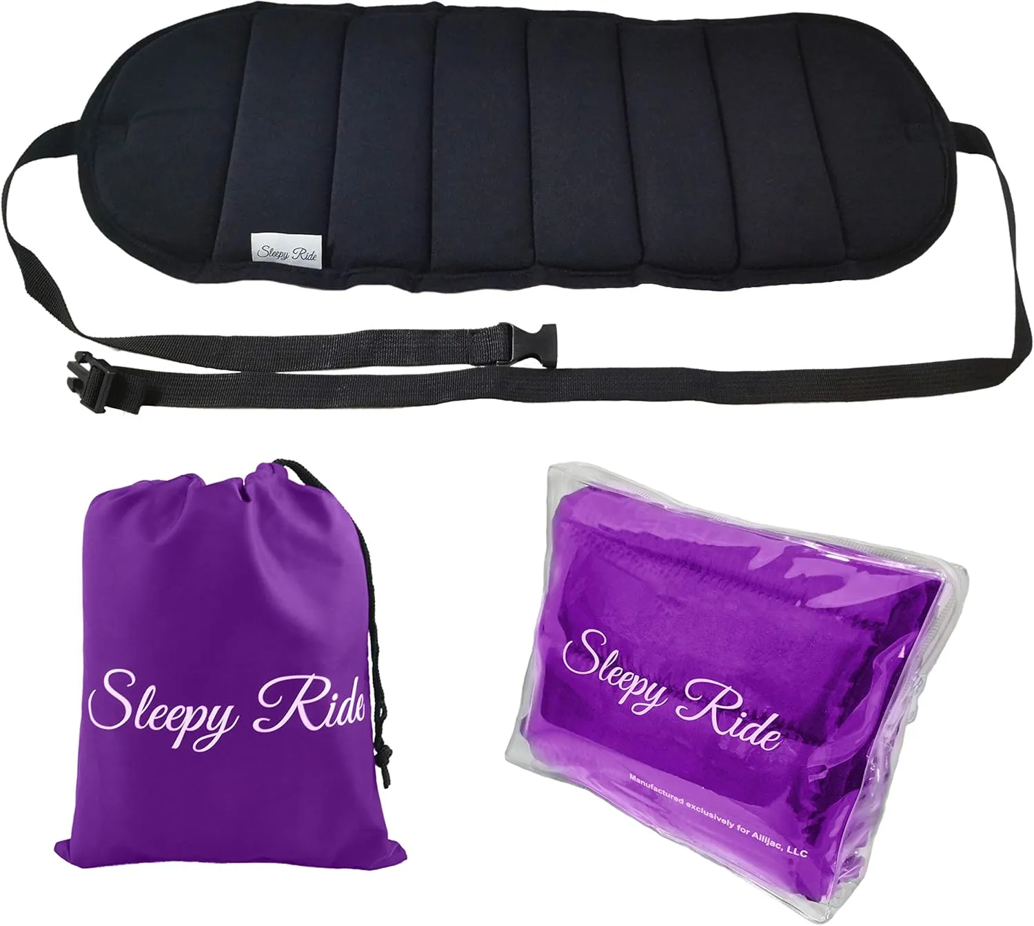 Sleepy Ride - Airplane Footrest Made with Premium Memory Foam - Airplane Travel Accessories - Helps to Prevent Swelling and Soreness - Provides Relaxation and Comfort (Purple)