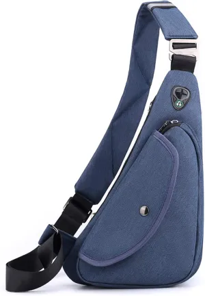 Sling Bags Mens Shoulder Unbalance Backpacks Ultra-light Chest Pack Multipurpose Crossbody Bags for Outdoor Sport Travel Gym Running Hiking Daypack Blue