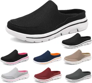 Slip On Mules & Clogs for Womens Mens Performance Light Open Back Shoes Comfort Walking Shoes Breathable Slippers Closed Toe Slides Lightweight Breathable Slippers