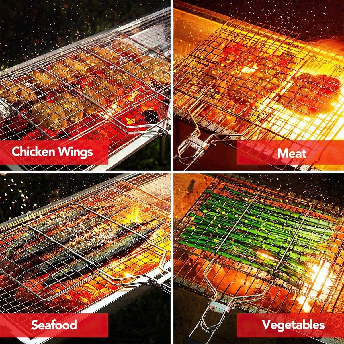 (Small Bbq Stainless Hand Size). Grill Retro-inspired Steel Limited-time offer