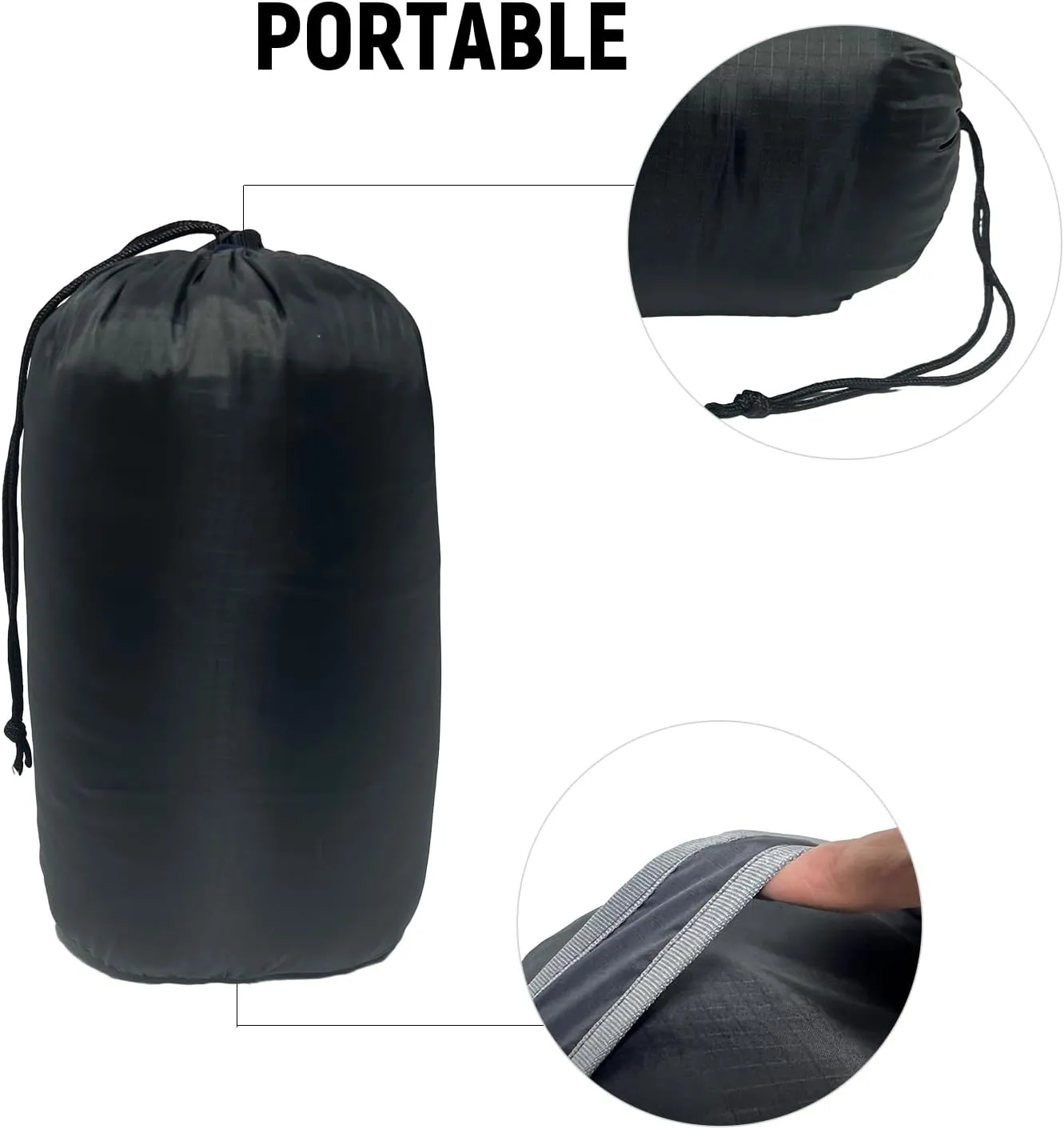 Small Camping Pillow, Lightweight Portable Compressible Backpacking Pillows for Outdoor Travel Hiking Sleeping, Navy 2 Pack