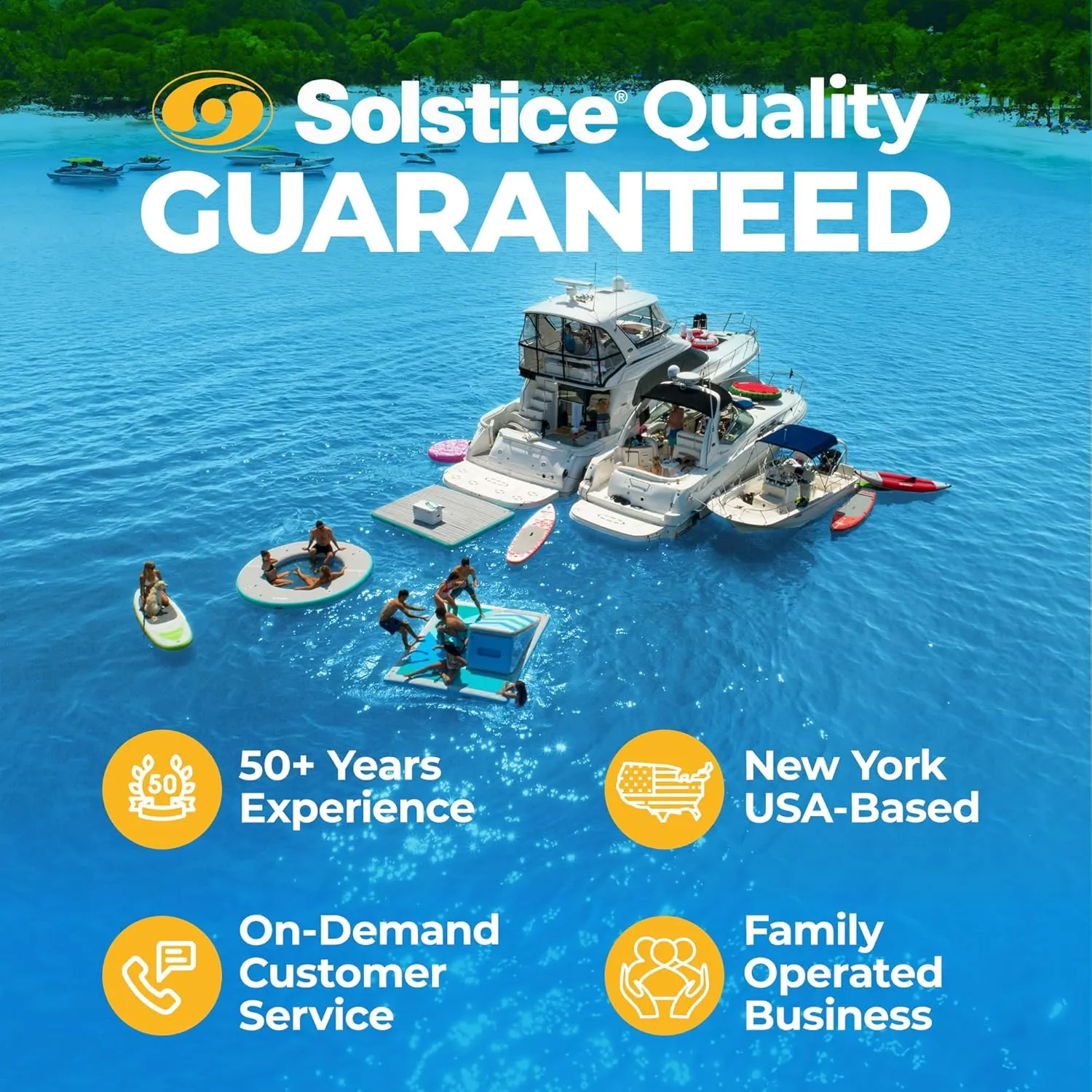 Solstice 10' x 8' Convertible Slide Inflatable Dock - one Size