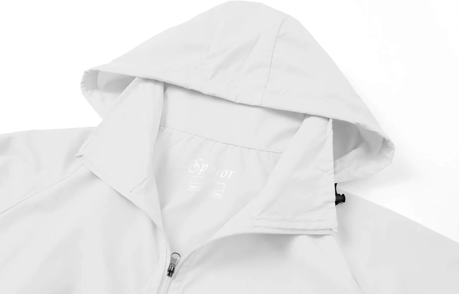 Spmor Women's Lightweight Waterproof Jacket Packable Windbreaker Running Coat