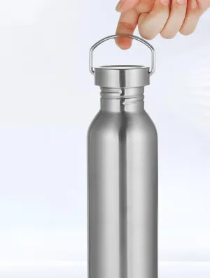 Sports Kettle, Stainless Steel Single-layer Kettle Suitable For Outdoor Cycling And Camping(750ml A)