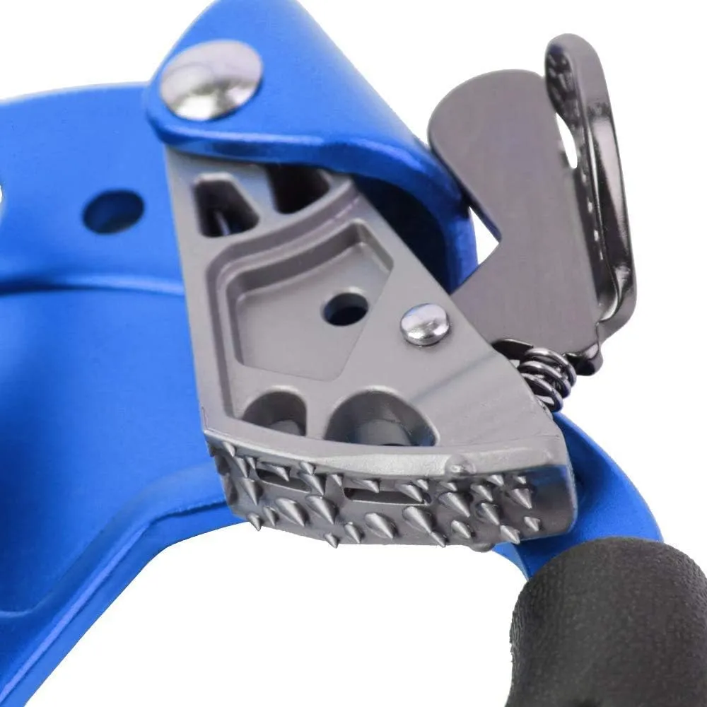 SRT Climbing Hand Ascender Aviation Light Alloy Mountaineering Rock Ergonomic Rappelling Gear Equipment Left Handled Ascender Arborist Tree Climber Rigging