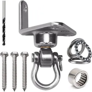Stainless Steel Hanger 180° 360° Swing Bearing, Used for Yoga Hammock Chair, sandbag, Swing