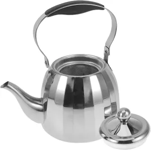 Stainless Steel Infuser Teapot with Comfortable Handle for Home Restaurant and Outdoor Use Quick Boiling Kettle for Groups Versatile Tea Kettle