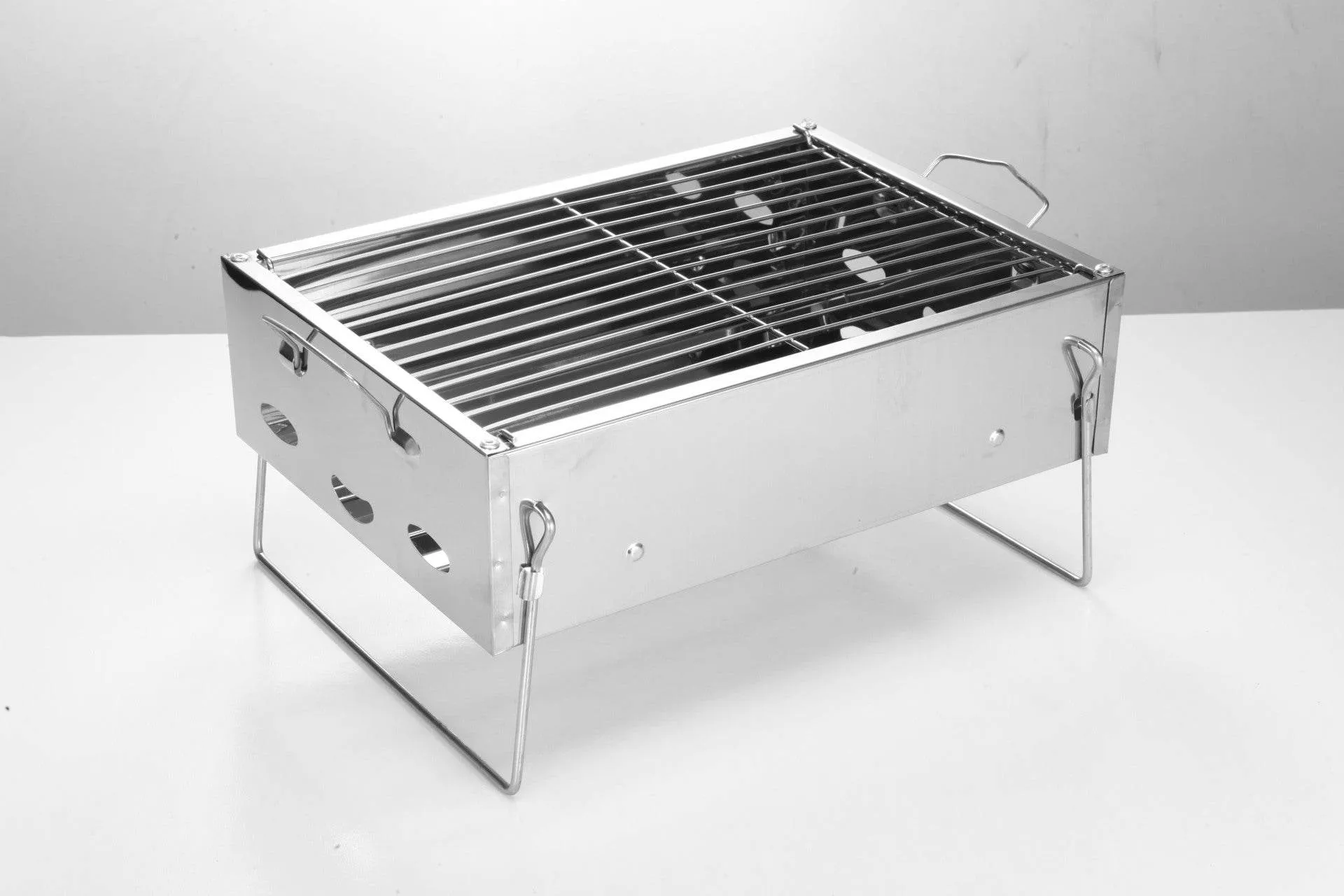 Stainless Steel Portable Barbecue Grill Household Charcoal Type