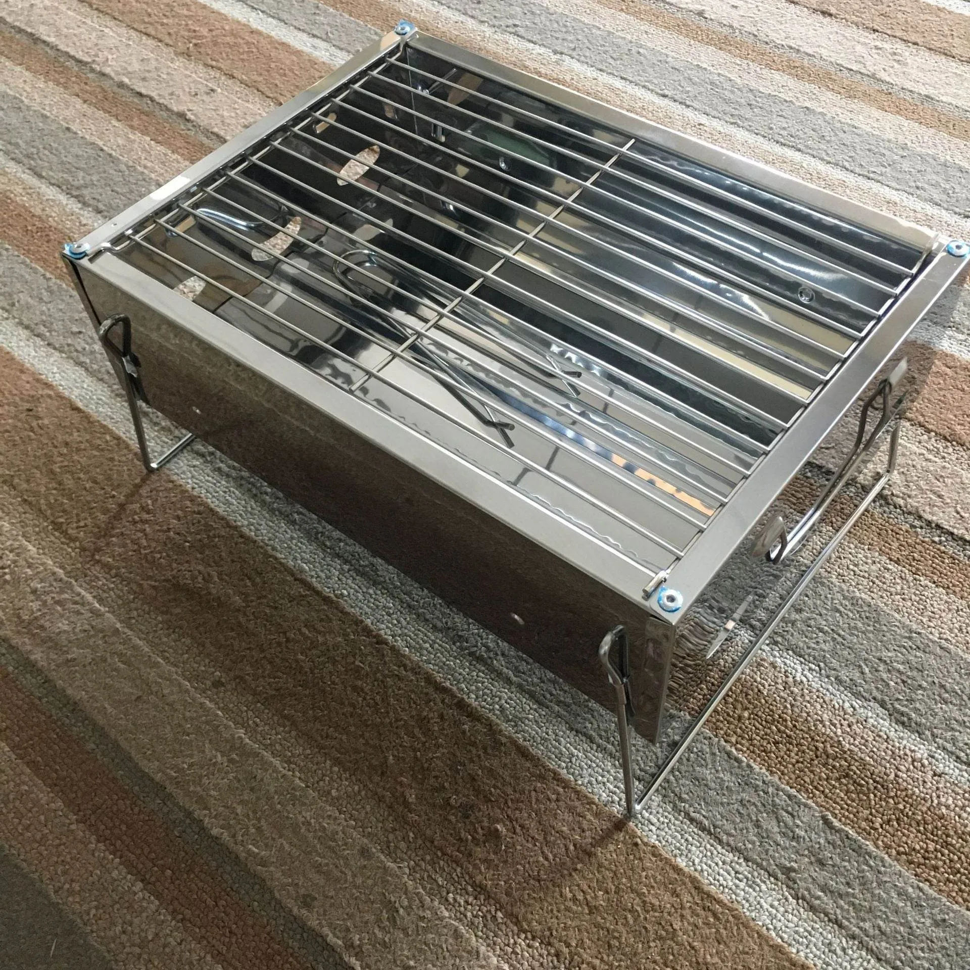 Stainless Steel Portable Barbecue Grill Household Charcoal Type