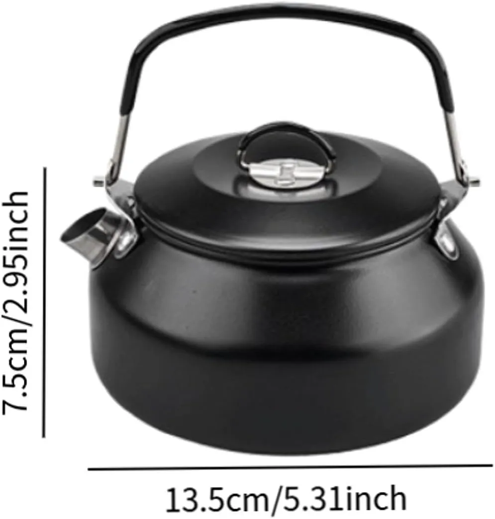 Stainless Steel Tea Kettle Camping Teapot Picnic Teapot Coffee and Tea Kettle Tea Brew Pot for Picnics Picnic Road Trip