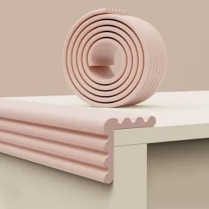 Stair Edge Trim Stair Nose PVC Self-Adhesive Wall Protector with Strong Adhesive for Furniture Edge Corner Garage(Pink,20x1x2000cm)
