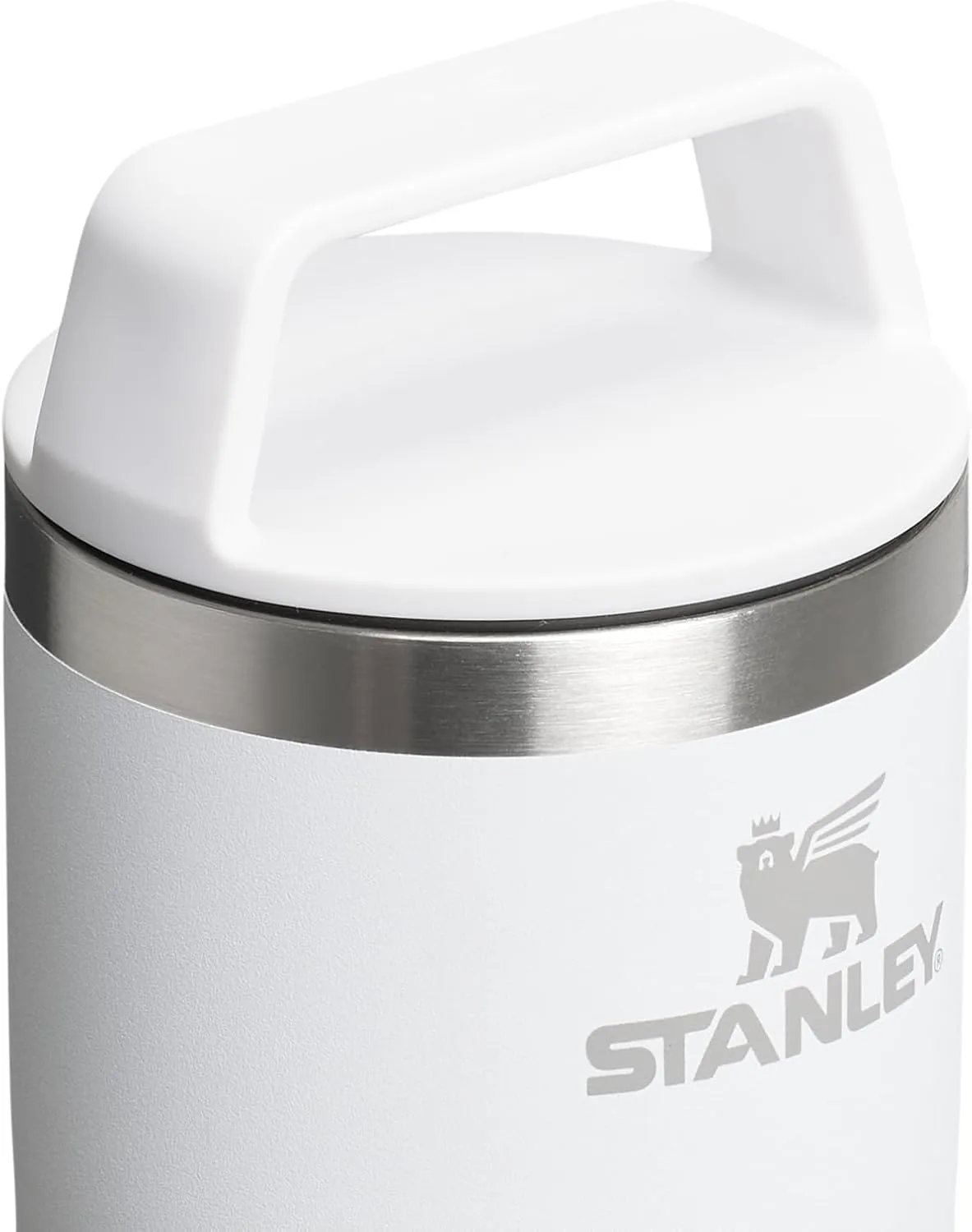 STANLEY Cafe To Go Travel Mug 16 oz | Leakproof Two-Part Drink Through Lid | Tumbler Cup for Coffee, Tea and Drinks | Insulated Stainless Steel Coffee Mug | BPA-Free | Frost