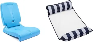Step2 Foldable Adult Flip Seat, Portable Outdoor Chair for Poolside, Tailgating, Camping & Aqua Original 4-in-1 Monterey Hammock Pool Float & Water Hammock – Multi-Purpose
