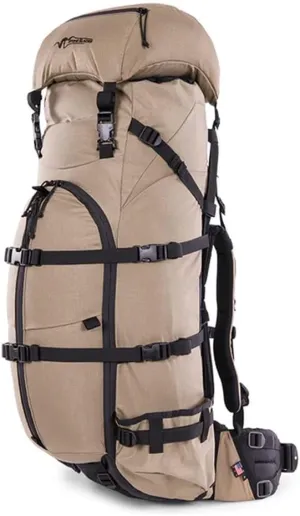 Stone Glacier Sky 5900 Pack with Krux Frame, 5900 Cubic Inch, Tan, Hydration Compatible, 150  lb Load, Cordura 500, Xpac Fabric (50138-TN-M)